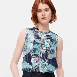 ✨HP✨ [J. Crew] Gorgeous Ruffle-Front Top